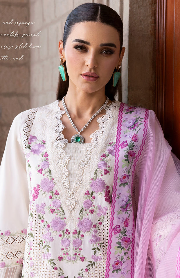 Sairashakira - Bloom Lawn'25 By Saira Shakira Embroidered Suits Unstitched 3 Piece - Summer Collection - aubranz.com