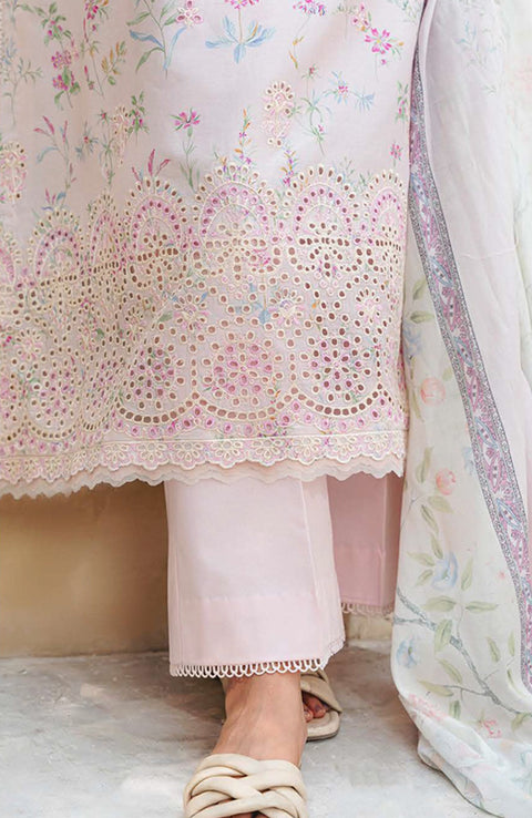 Abyaan - Aabyaan Shezlin Chikankari Lawn'25 Embroidered Suit Unstitched 3 Piece - Summer Collection - aubranz.com