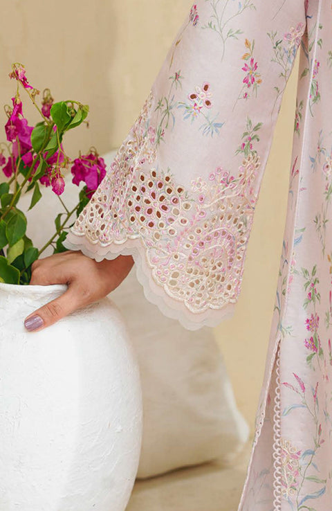 Abyaan - Aabyaan Shezlin Chikankari Lawn'25 Embroidered Suit Unstitched 3 Piece - Summer Collection - aubranz.com