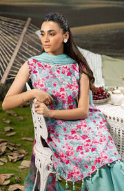 Mariab - M BASIC PRE-FALL CASUAL'25 BY MARIA B PRINTED ARABIC LAWN SUITS UNSTITCHED 3 PIECE - SUMMER COLLECTION - aubranz.com