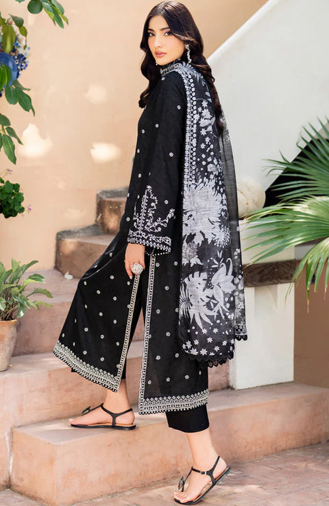 Zarif - Nura Textured Lawn'25 By Zarif Embroidered Suits Unstitched 3 Piece - Summer Collection - aubranz.com