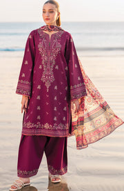 Xenia - Xenia Lawn'25 Embroidered Suits Unstitched 3 Piece - Summer Collection - aubranz.com