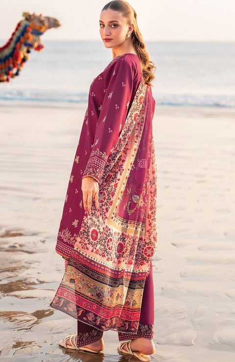 Xenia - Xenia Lawn'25 Embroidered Suits Unstitched 3 Piece - Summer Collection - aubranz.com