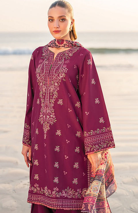Xenia - Xenia Lawn'25 Embroidered Suits Unstitched 3 Piece - Summer Collection - aubranz.com