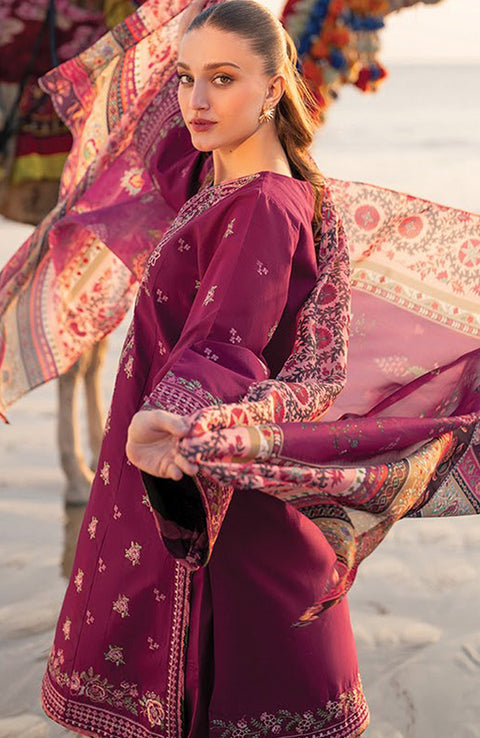 Xenia - Xenia Lawn'25 Embroidered Suits Unstitched 3 Piece - Summer Collection - aubranz.com