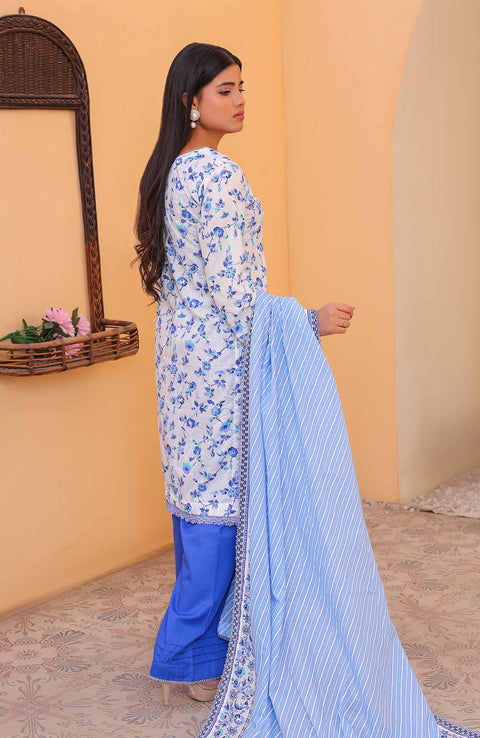 Abtextiles - Meerub Ikat Vol 2 Wrinkle Free Collection'25 By Ab Textile Embroidered Lawn Suit Unstitched 3 Piece - Summer Collection - aubranz.com