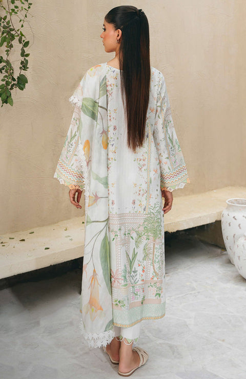 Abyaan - Aabyaan Shezlin Chikankari Lawn'25 Embroidered Suit Unstitched 3 Piece - Summer Collection - aubranz.com