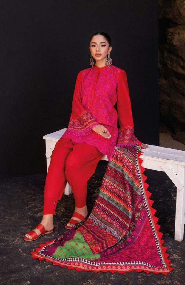 Zainabchottani - Luxury Chikankari Collection'24 By Zainab Chottani Unstitched 3 Piece Summer Collection - aubranz.com