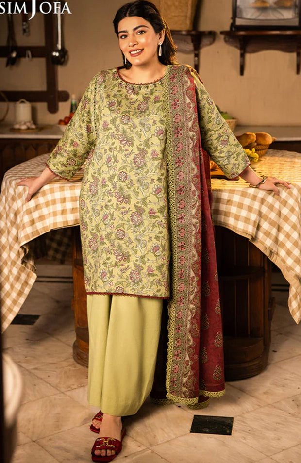 Asimjofa - Asim Jofa Lawn'25 Printed Suits Unstitched 3 Piece - Summer Collection - aubranz.com