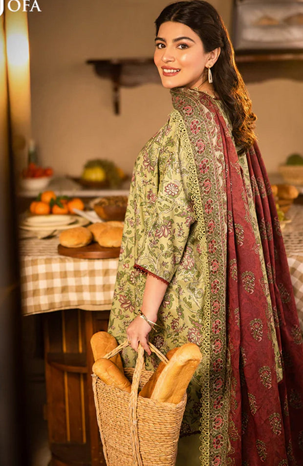 Asimjofa - Asim Jofa Lawn'25 Printed Suits Unstitched 3 Piece - Summer Collection - aubranz.com