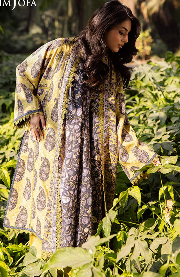 Asimjofa - Asim Jofa Lawn'25 Printed Suits Unstitched 3 Piece - Summer Collection - aubranz.com