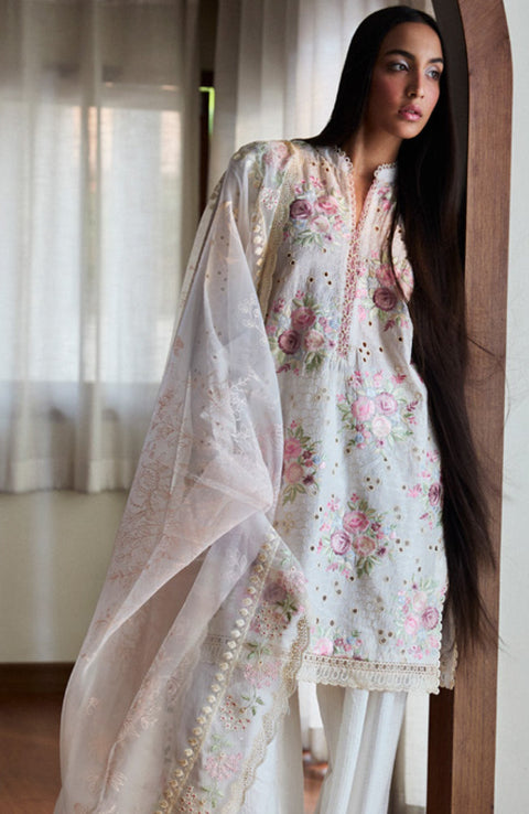 Zara_Shahjahan - Satori Lawn'25 By Zara Shahjahan Embroidered Suits Unstitched 3 Piece - Summer Collection - aubranz.com