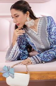 Qalamkar - Q Prints Vol II'25 by Qalamkar Printed Lawn Suits Unstitched 3 Piece - Summer Collection - aubranz.com