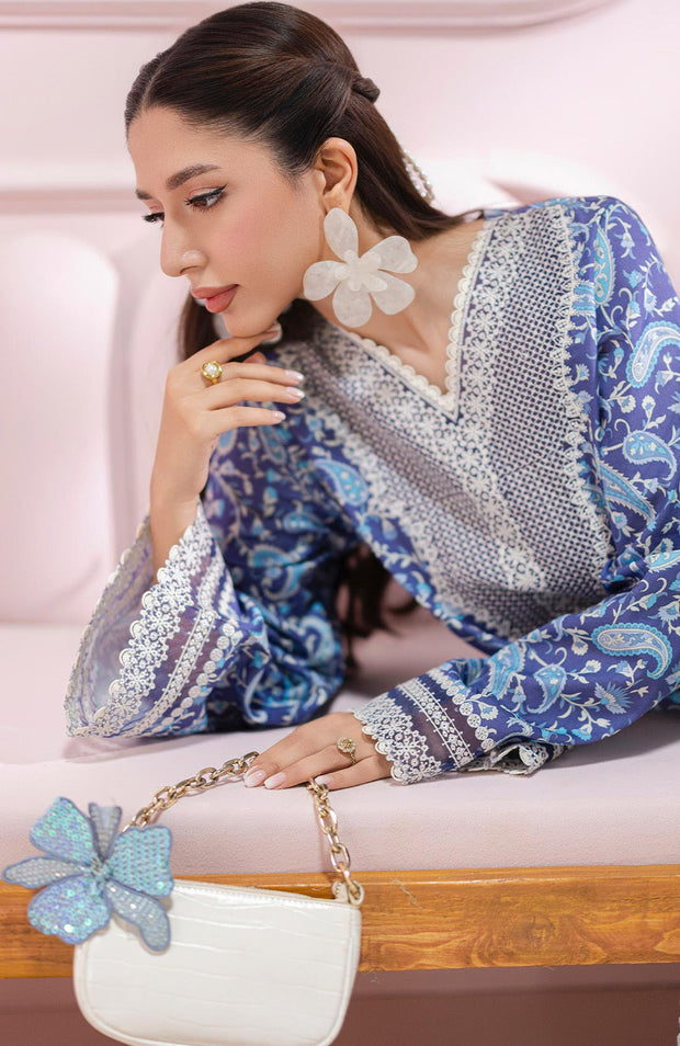 Qalamkar - Q Prints Vol II'25 by Qalamkar Printed Lawn Suits Unstitched 3 Piece - Summer Collection - aubranz.com