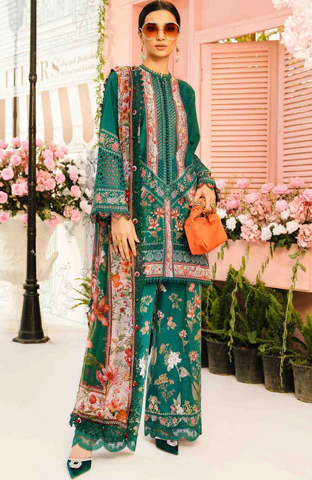 Mariab - MPrint Eid Edit'25 By Maria B Embroidered Lawn Suits Unstitched 3 Piece - Summer Collection - aubranz.com