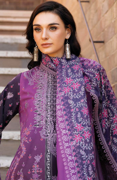 Afrozeh - Afrozeh Damask Lawn'25 Embroidered Suits Unstitched 3 Piece - Summer Collection - aubranz.com