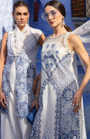 Mariab - Maria B Voyage a'Luxe x Morocco Luxury Lawn'25 Embroidered Suits Unstitched 3 Piece - Summer Collection - aubranz.com