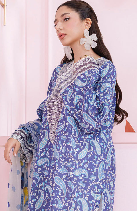 Qalamkar - Q Prints Vol II'25 by Qalamkar Printed Lawn Suits Unstitched 3 Piece - Summer Collection - aubranz.com