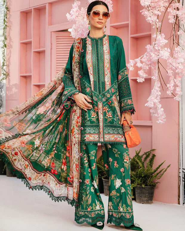 Mariab - MPrint Eid Edit'25 By Maria B Embroidered Lawn Suits Unstitched 3 Piece - Summer Collection - aubranz.com