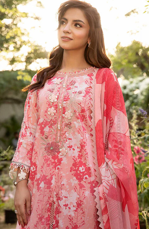 Mariab - M Basic Eid II Collection'25 Printed Lawn Suits Unstitched 3 piece - summer collection - aubranz.com