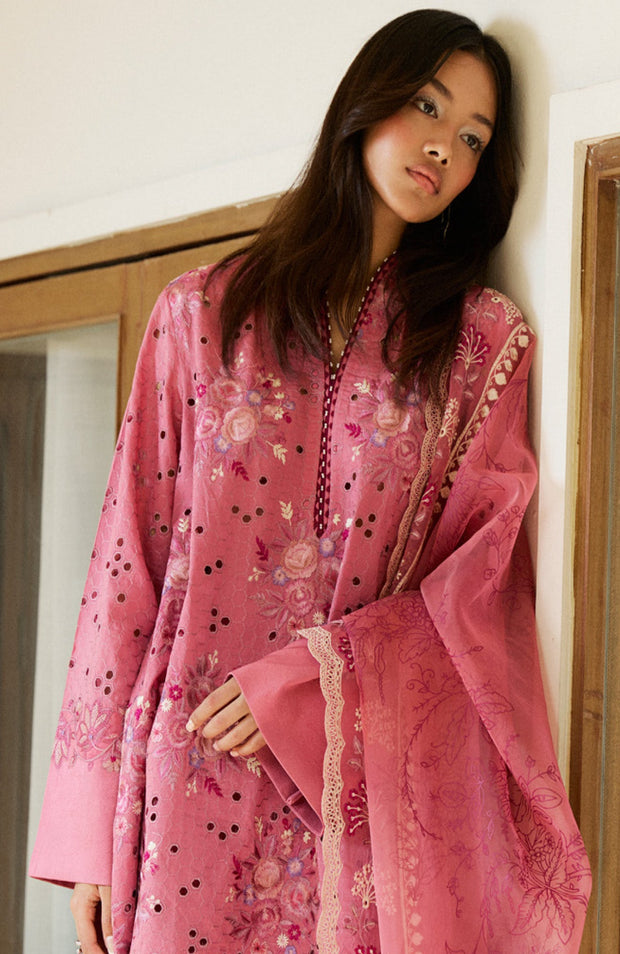 Zara_Shahjahan - Satori Lawn'25 By Zara Shahjahan Embroidered Suits Unstitched 3 Piece - Summer Collection - aubranz.com