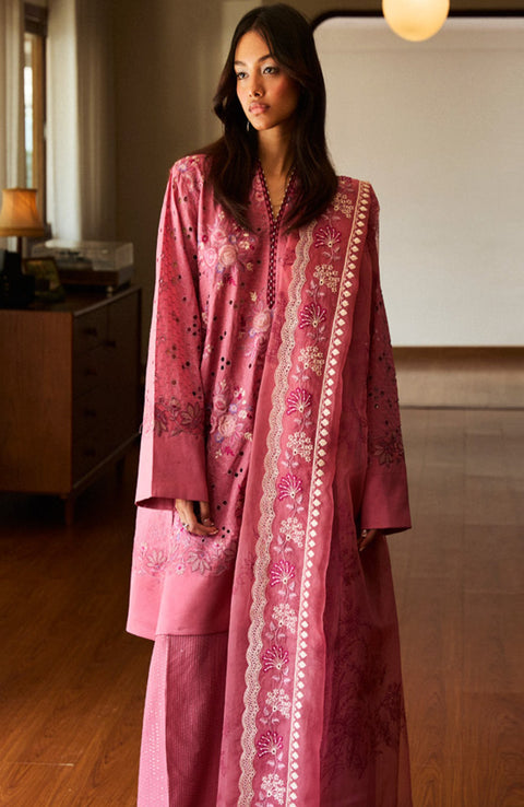 Zara_Shahjahan - Satori Lawn'25 By Zara Shahjahan Embroidered Suits Unstitched 3 Piece - Summer Collection - aubranz.com