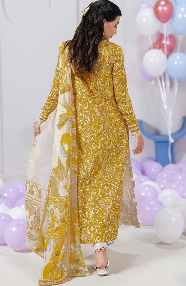 Qalamkar - Q Prints Vol II'25 by Qalamkar Printed Lawn Suits Unstitched 3 Piece - Summer Collection - aubranz.com