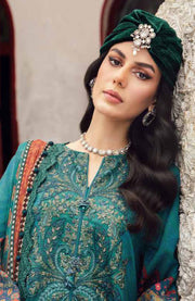 Mariab - M Prints Intermix Fall Edit'25 By Maria B Embroidered Cambric Suits Unstitched 3 Piece - Winter Collection - aubranz.com