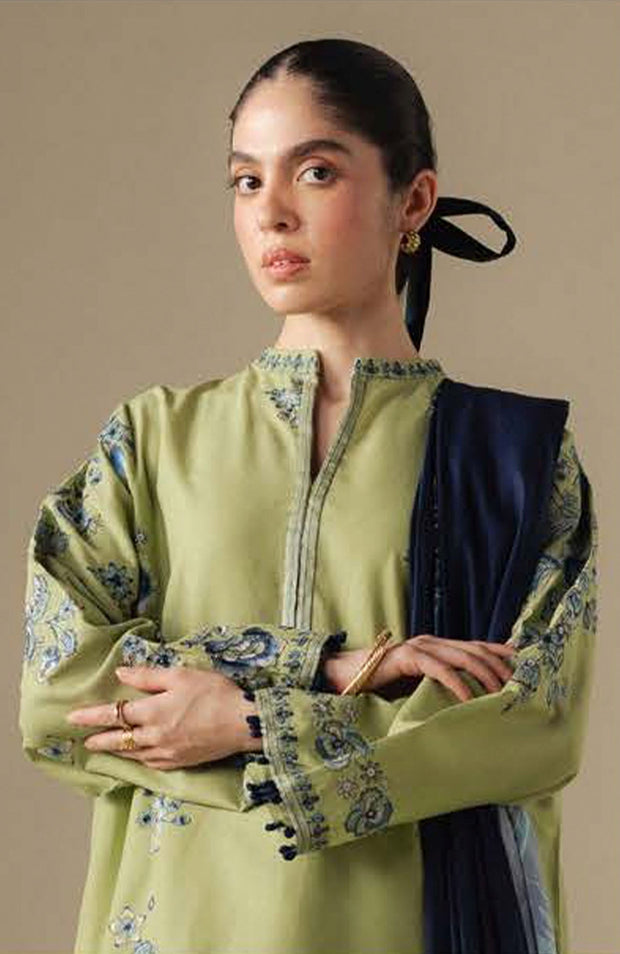 Zara_Shahjahan - COCO WINTER'25 BY ZARA SHAHJAHAN EMBROIDERED KHADDAR SUITS UNSTITCHED 3 PIECE - WINTER COLLECTION - aubranz.com