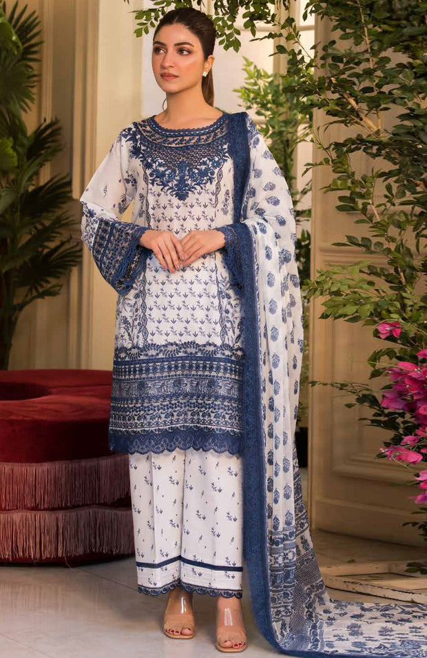 Sobia_Nazir - Sobia Nazir Vital Lawn'25 Embroidered Suits Unstitched 3 Piece - Summer Collection - aubranz.com