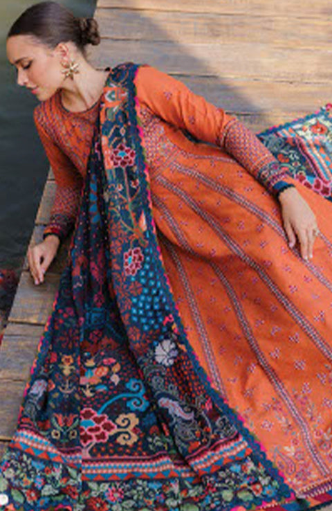 Xenia - Xenia Luxury Lawn'25 Embroidered Suits Unstitched 3 Piece - Summer Collection - aubranz.com