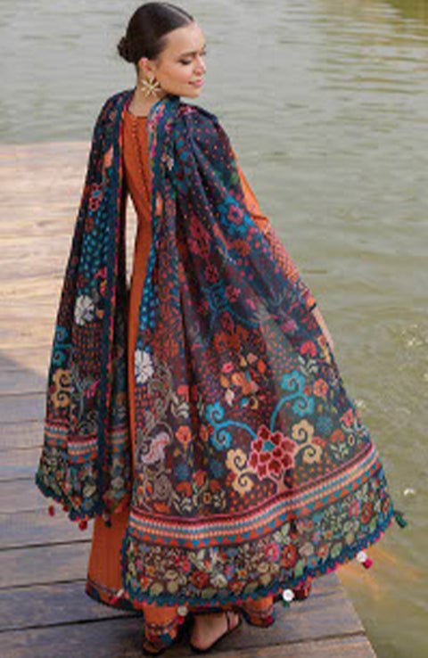 Xenia - Xenia Luxury Lawn'25 Embroidered Suits Unstitched 3 Piece - Summer Collection - aubranz.com