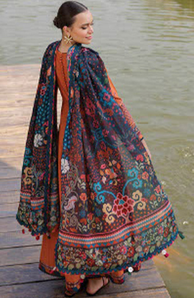 Xenia - Xenia Luxury Lawn'25 Embroidered Suits Unstitched 3 Piece - Summer Collection - aubranz.com