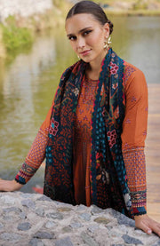 Xenia - Xenia Luxury Lawn'25 Embroidered Suits Unstitched 3 Piece - Summer Collection - aubranz.com