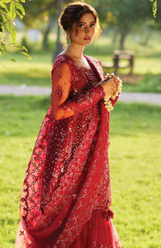 Qalamkar - Qalamkar shadmani raw silk'24 embroidered suits unstitched 3 piece - festive collection - aubranz.com