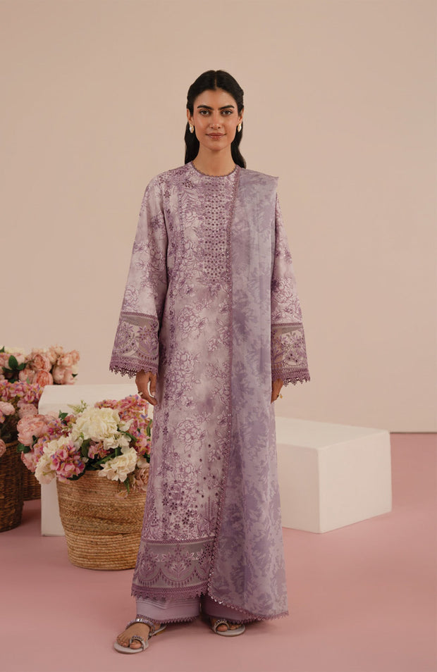 Afrozeh - Floral Charm'25 by Afrozeh Embroidered Lawn Suits Unstitched 3 Piece - Summer Collection - aubranz.com