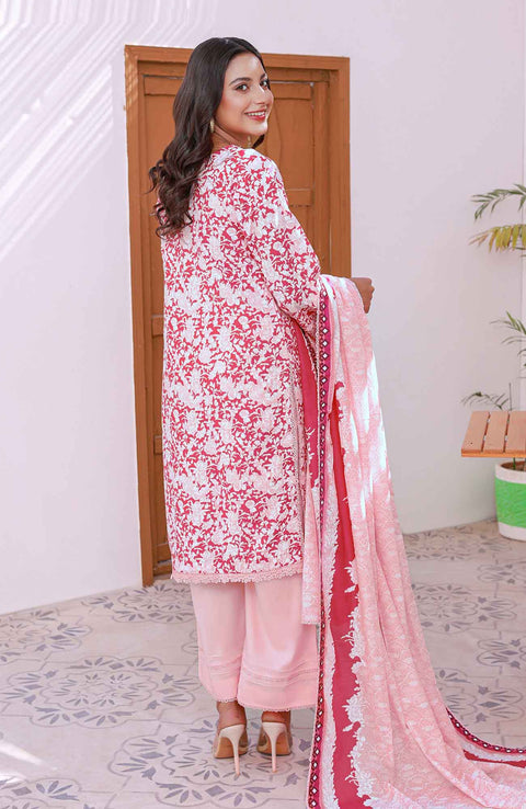 Abtextiles - Meerub Ikat Wrinkle Free Collection'25 By Ab Textiles Embroidered Lawn Suit Unstitched 3 Piece - Summer Collection - aubranz.com