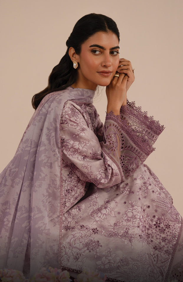Afrozeh - Floral Charm'25 by Afrozeh Embroidered Lawn Suits Unstitched 3 Piece - Summer Collection - aubranz.com