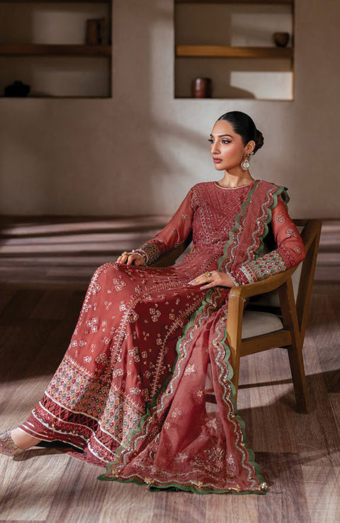 Xenia - Niran by Xenia Embroidered Chiffon Suits Unstitched 3 Piece - Formals Collection - aubranz.com