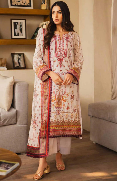Freesia - Freesia Premium Lawn'25 Embroidered Suits Unstitched 3 Piece - Summer Collection - aubranz.com