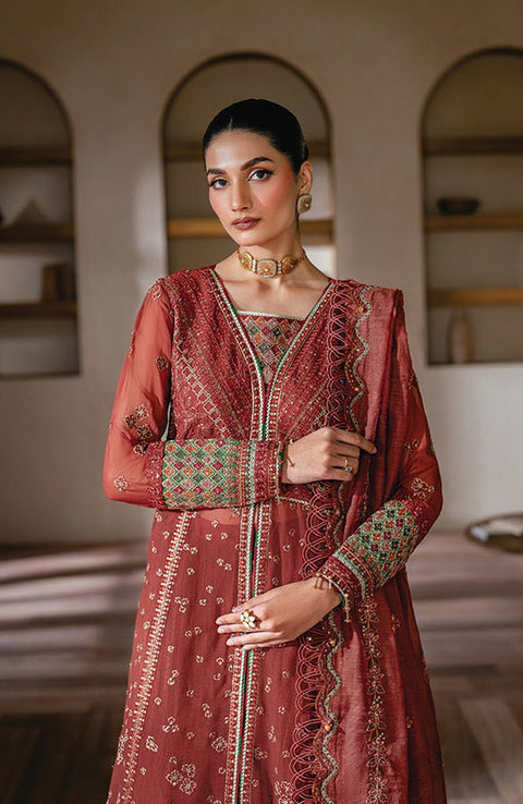 Xenia - Niran by Xenia Embroidered Chiffon Suits Unstitched 3 Piece - Formals Collection - aubranz.com