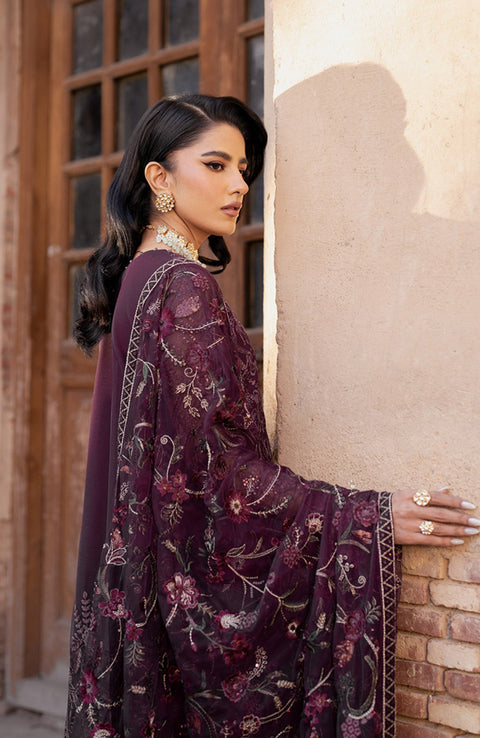 Zarif - SHEHNAI BY ZARIF EMBROIDERED NET SUITS UNSTITCHED 3 PIECE - FORMAL COLLECTION - aubranz.com