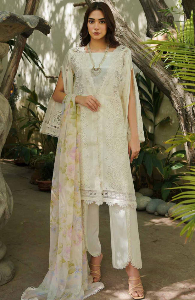 Manara - Manara Luxury Lawn'24 By Manara Lawn Suit Unstitched 3 Piece Summer Collection - aubranz.com