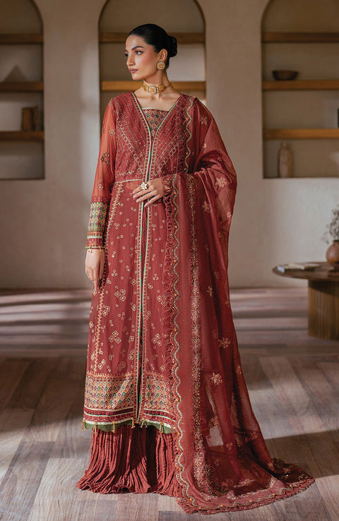 Xenia - Niran by Xenia Embroidered Chiffon Suits Unstitched 3 Piece - Formals Collection - aubranz.com