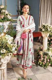 Alzohaib - Printkari Cutwork Applique Embroidered'24 By Al Zohaib Unstitched Cambric 3 Piece Suits Winter Collection - aubranz.com