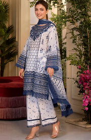 Sobia_Nazir - Sobia Nazir Vital Lawn'25 Embroidered Suits Unstitched 3 Piece - Summer Collection - aubranz.com