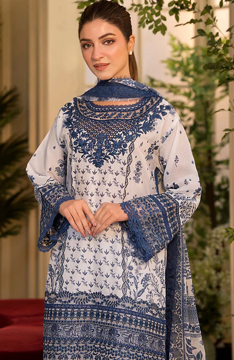 Sobia_Nazir - Sobia Nazir Vital Lawn'25 Embroidered Suits Unstitched 3 Piece - Summer Collection - aubranz.com