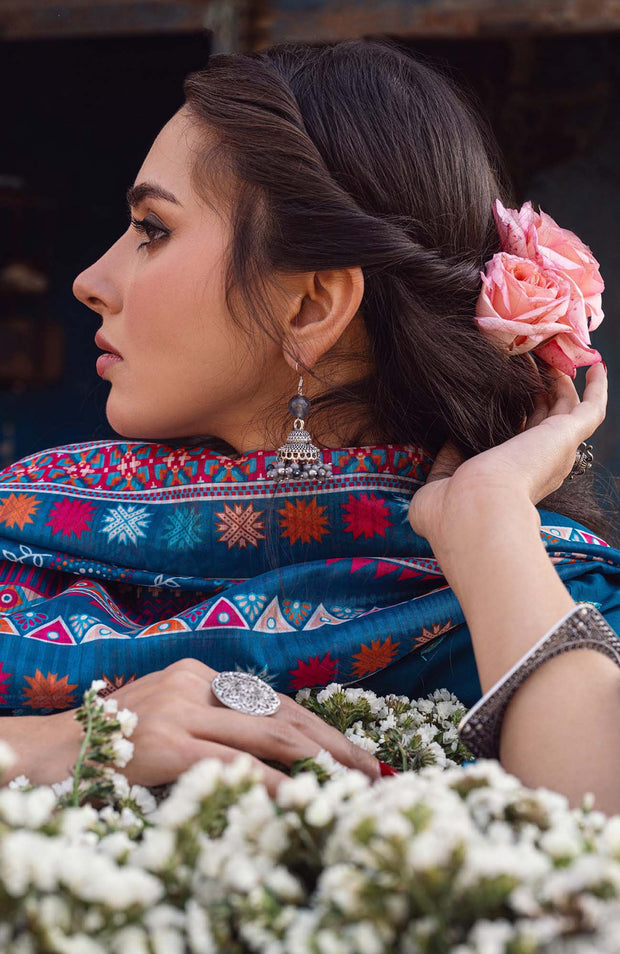 Sahane - Sahakari By Sahane Embroidered Lawn Suit Unstitched 3 Piece SHNSK24L05 Luxury Lawn - aubranz.com