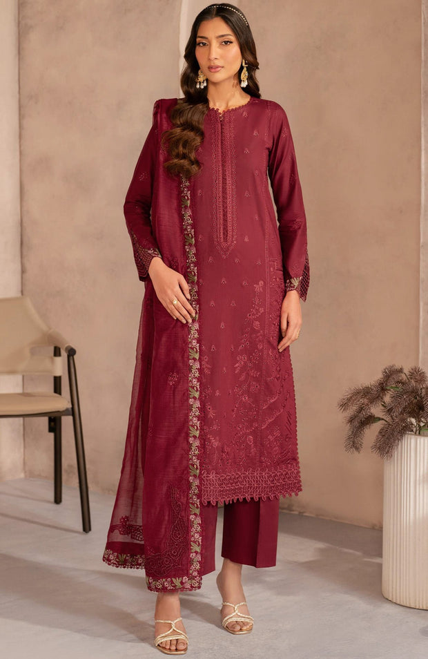 Zarif - Zarif Lawn'25 Embroidered Suits Unstitched 3 Piece - Summer Collection - aubranz.com