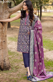 Asimjofa - Asim Jofa Lawn'25 Printed Suits Unstitched 3 Piece - Summer Collection - aubranz.com